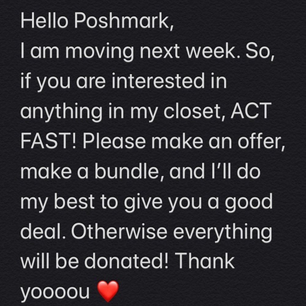 Moving Sale 🤩 Make me an offer!